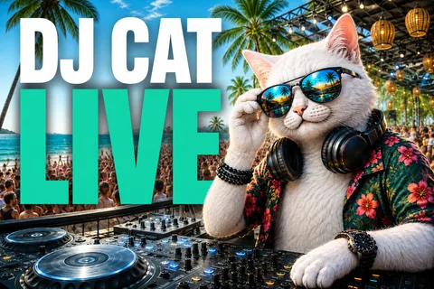 DJ Cat Live DJ Cat mood channel artwork